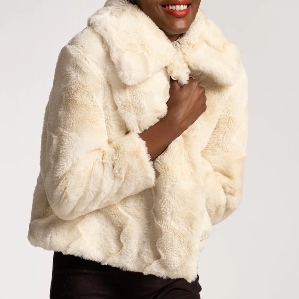 Frances Valentine Babe Faux Fur Coat, Size XS